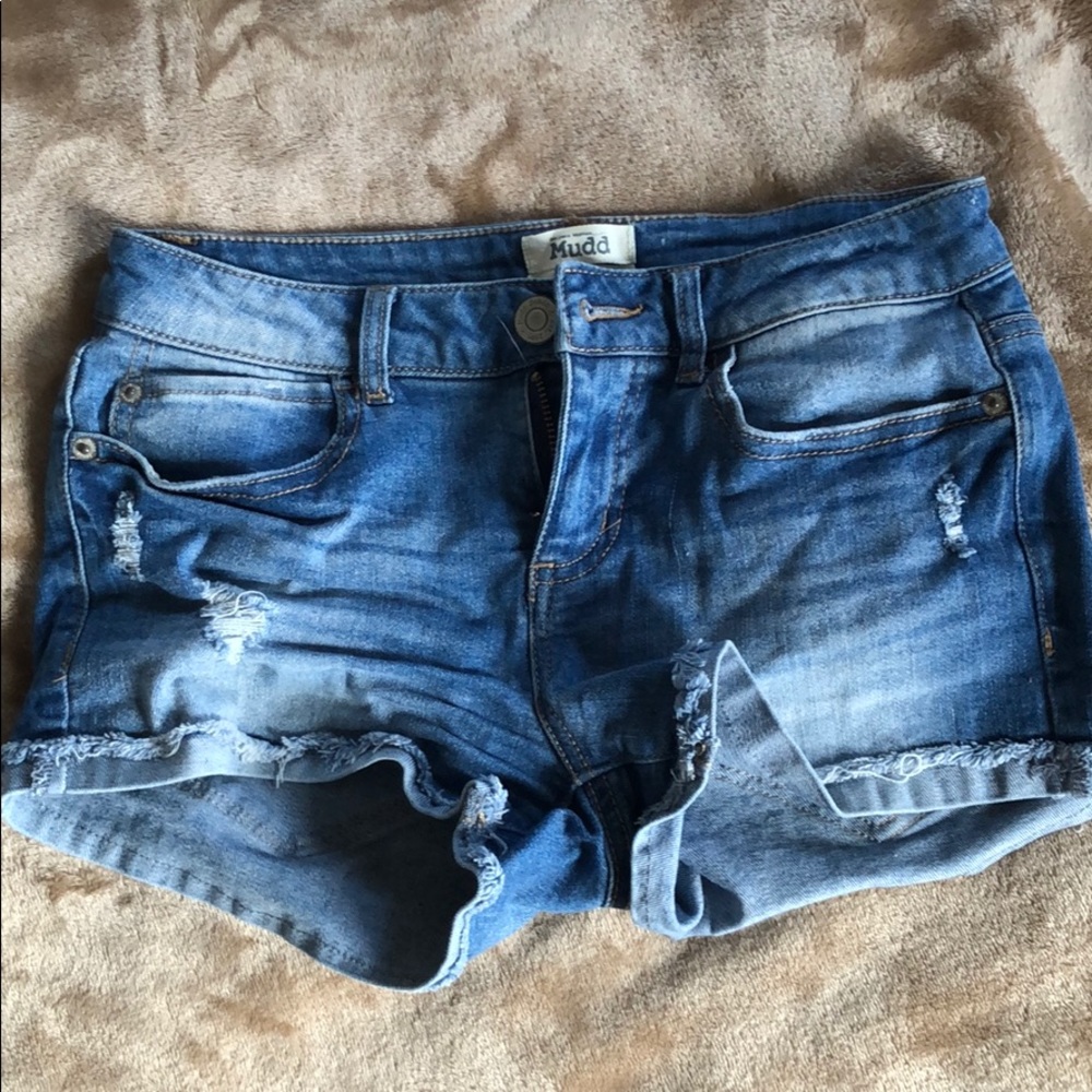Mudd destroyed denim shorts